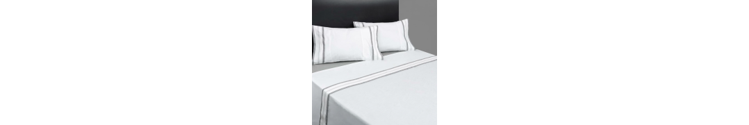 Jogo de Cama Percal 300 Fios Pregas Cinzento| Laura Home