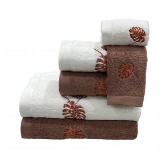 Conjunto de banho Parra Terracota: 100% Algodão 550g | Laura Home