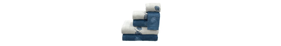 Juego de baño Parra Azul Petróleo: 100% Algodón 550g | Laura Home