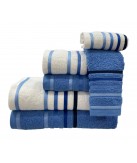 Conjunto de Banho D24 Azul: 100% Algodão 550g | Laura Home