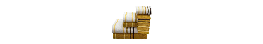 Conjunto de Banho D24 Amarelo Mostarda: 100% Algodão 550g | Laura Home