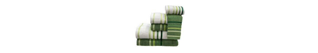 Conjunto de Banho D24 Verde: 100% Algodão 550g | Laura Home
