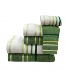 Conjunto de Banho D24 Verde: 100% Algodão 550g | Laura Home