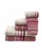 Juego de Baño D24 Rosa 100% Algodón | Laura Home