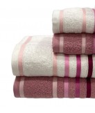 Conjunto de Banho D24 Rosa: 100% Algodão 550g | Laura Home