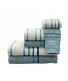 Juego de Baño D24 Verde Água 100% Algodón | Laura Home