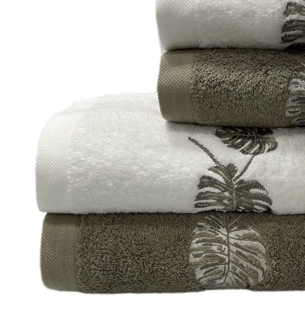 Conjunto de Banho Parra Taupe Conjunto de Banho Parra Taupe