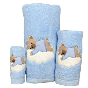 Jogo Banho Urso Nuvem Azul Jogo Banho Urso Nuvem Azul