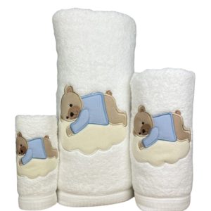Jogo Banho Urso Nuvem Branco Jogo Banho Urso Nuvem Branco