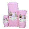 Jogo Banho Urso Nuvem Rosa