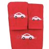 Jogo de Banho Carro Vermelho Jogo de Banho Carro Vermelho