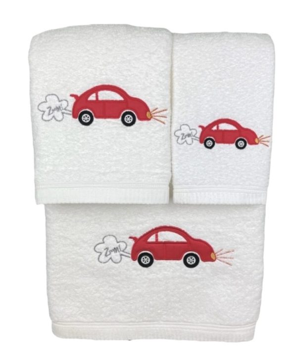 Jogo de Banho Carro Branco