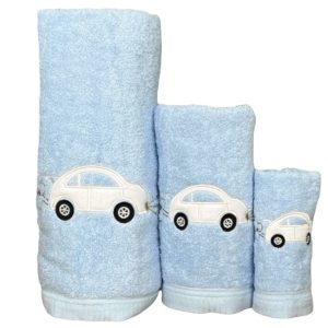 Jogo de Banho Carro Azul