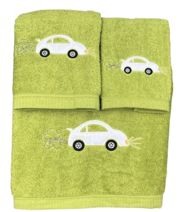 Jogo de Banho Carro Verde
