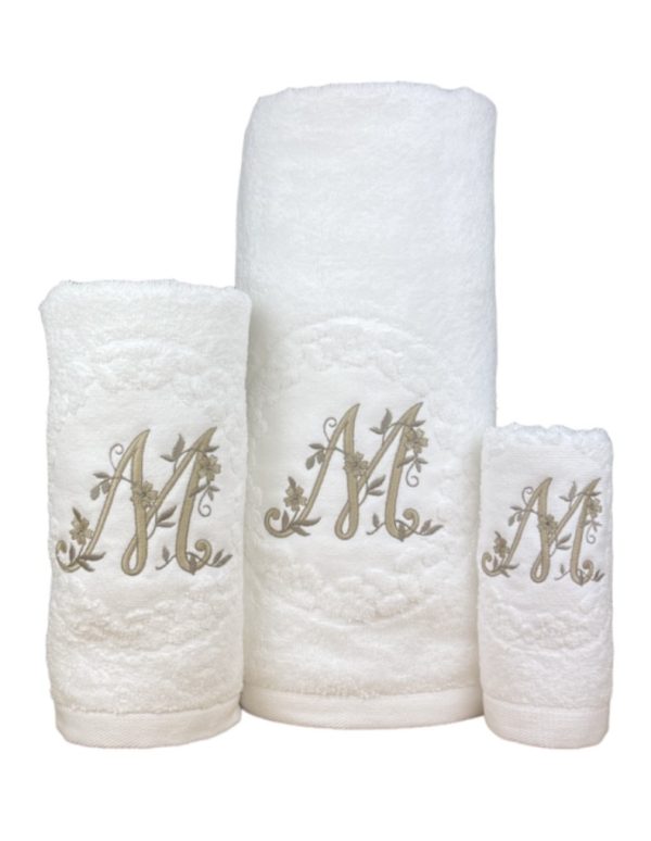 Conjunto de Baño Letra M Conjunto de Banho Letra M
