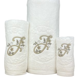 Conjunto de Banho Letra J Conjunto de Banho Letra J