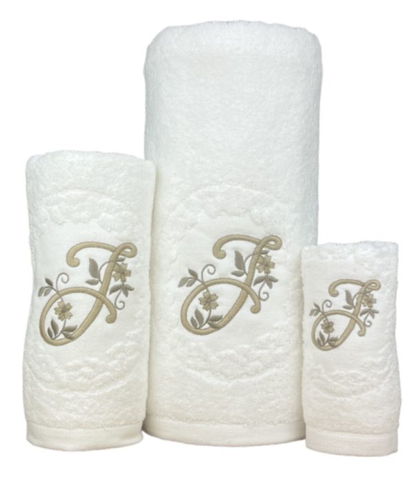 Conjunto de Banho Letra J Conjunto de Banho Letra J