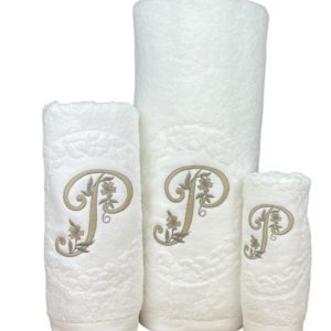 Conjunto de Banho Letra P Conjunto de Banho Letra P