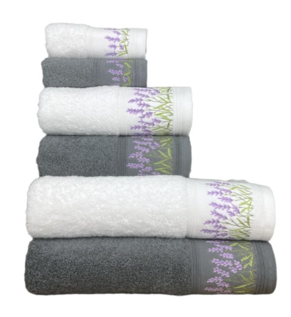 Conjunto de Baño Lavanda Gris Conjunto de Banho Lavanda Cinzento