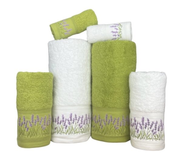 Conjunto de Banho Lavanda Verde Conjunto de Banho Lavanda Verde