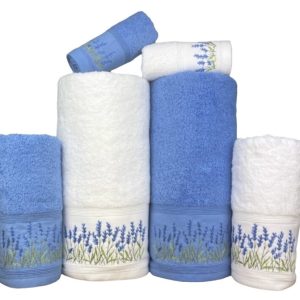 Conjunto de Baño Lavanda Azul Conjunto de Banho Lavanda Azul