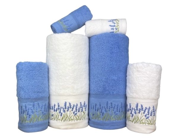 Conjunto de Banho Lavanda Azul Conjunto de Banho Lavanda Azul