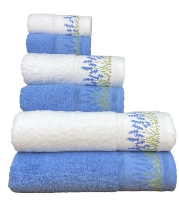 Conjunto de Banho Lavanda Azul Conjunto de Banho Lavanda Azul
