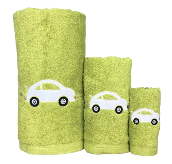 Jogo de Banho Carro Verde