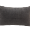 Almofada Chenille 30 x 50 cm Cinzento Escuro