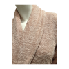 Albornoz Rizo Liso Rosa Seco Roupão Felpo Liso Rosa Seco