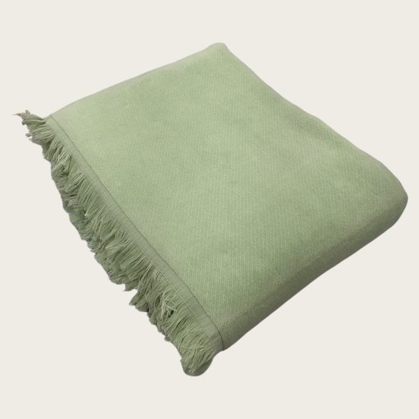 Manta Chenille Lisa Verde Claro Manta Chenille Lisa Verde Claro