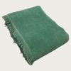 Manta Chenille Lisa Verde Escuro Manta Chenille Lisa Verde Escuro