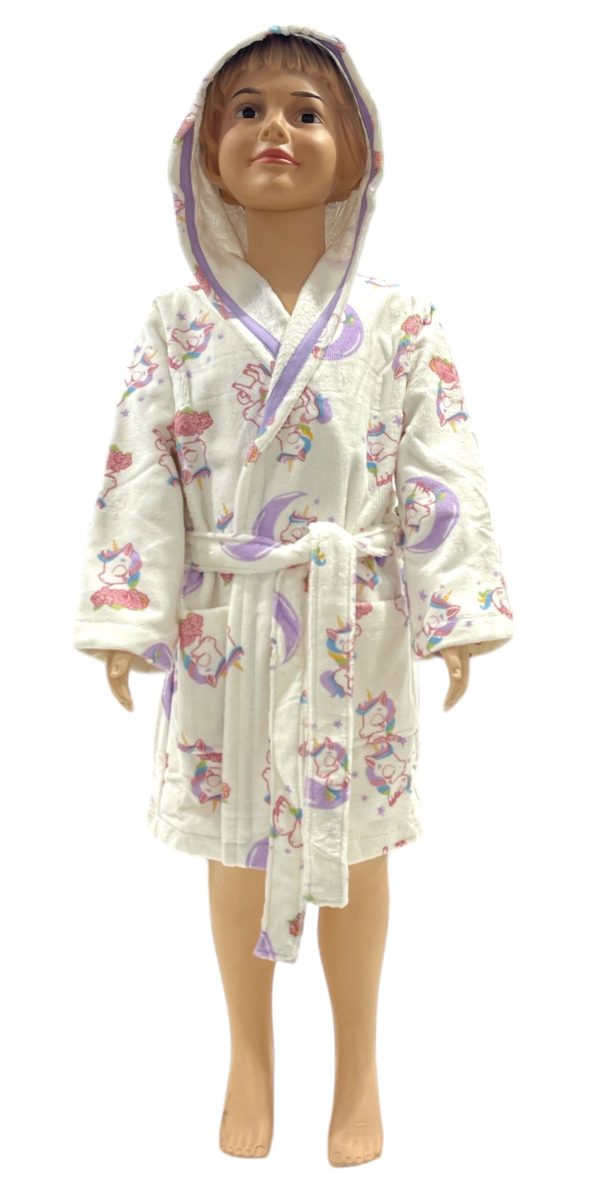 Robe Rizo Unicornio Robe Felpo Unicórnio