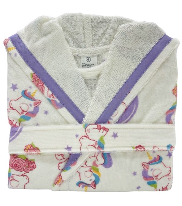 Robe Rizo Unicornio Robe Felpo Unicórnio
