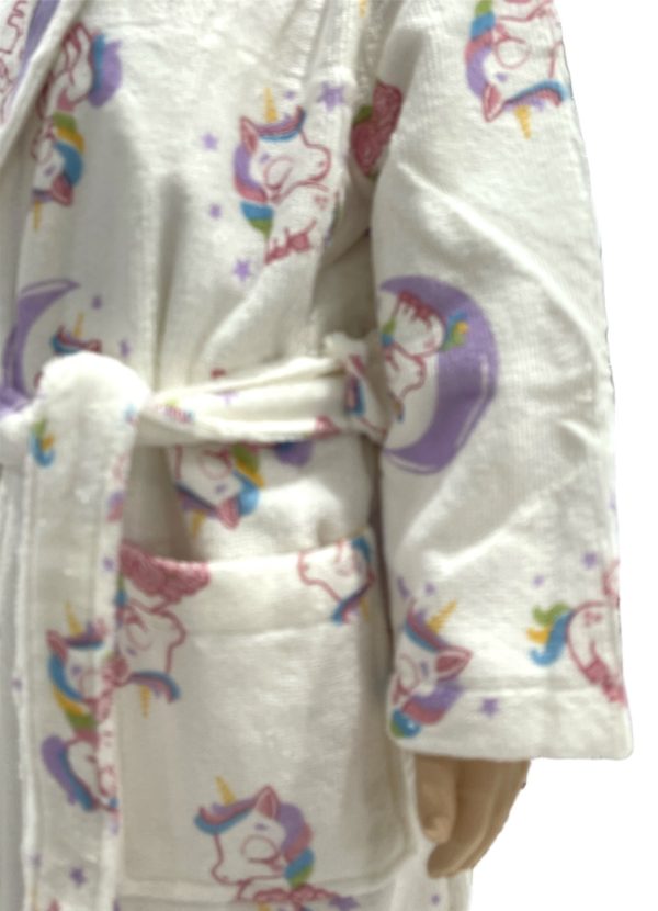 Robe Rizo Unicornio Robe Felpo Unicórnio