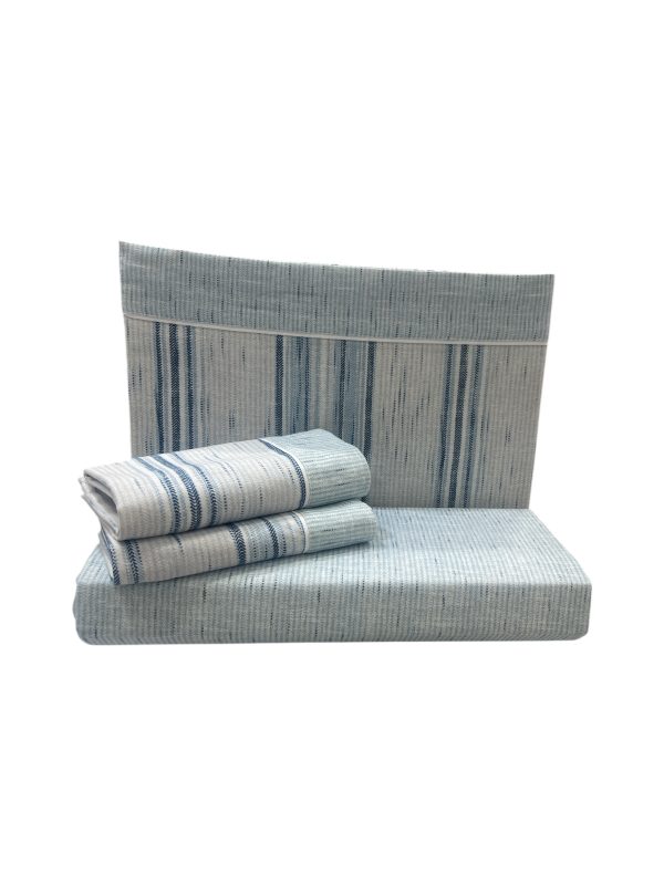 Jogo de Cama Flanela Pacífico Azul