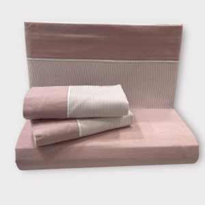 Jogo de Cama Flanela Risca Rosa Jogo de Cama Flanela Risca Rosa