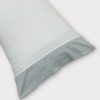 Jogo de Cama Flanela Risca Verde Água