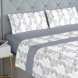 Jogo de Cama Coralina Terra Cinza