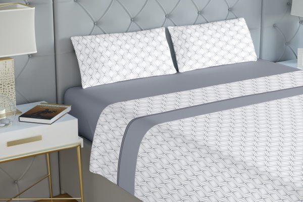Jogo de Cama Coralina Plutão Cinza Jogo de Cama Coralina Plutão Cinza