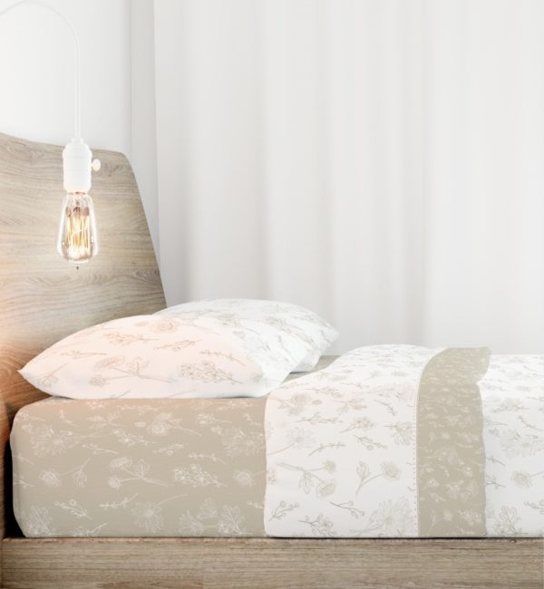 Jogo de Cama Coralina Alasca Taupe Jogo de Cama Coralina Alasca Taupe