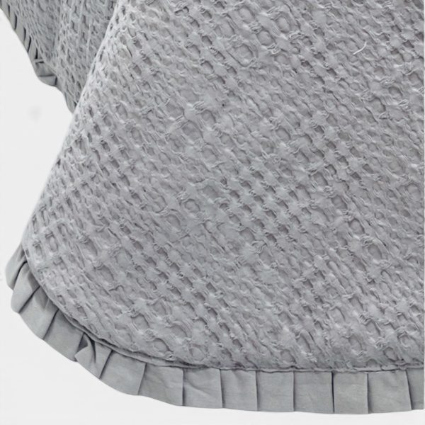 Edredão Tana Cinzento com Textura Waffle Edredão Tana Cinzento com Textura Waffle