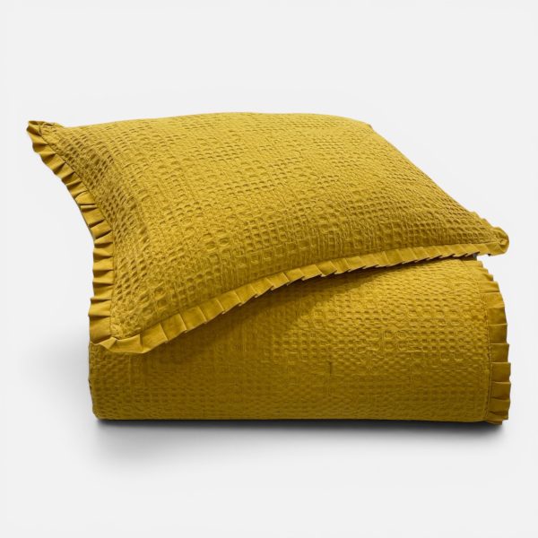 Edredão Tana Waffle Amarelo