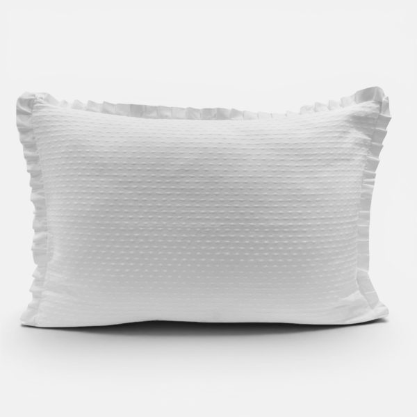 Edredão Bordado Bolas Branco Edredão Bordado Bolas Branco
