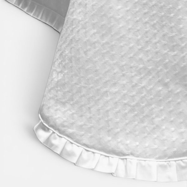 Edredão Bordado Bolas Branco Edredão Bordado Bolas Branco