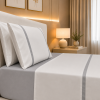 Jogo de Cama Percal 300 Fios - Enzo Cinzento