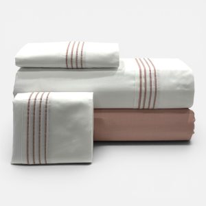 Jogo de Cama Percal 300 Fios - Dune Rosa Jogo de Cama Percal 300 Fios - Dune Rosa