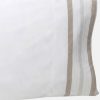 Juego de Cama Percal 300 Hilos - Pliegues Taupe Jogo de Cama Percal 300 Fios - Pregas Taupe